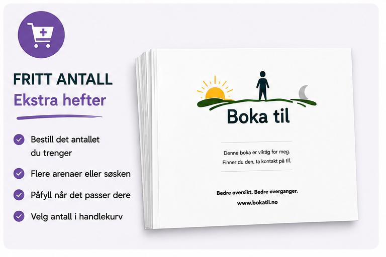 Fritt valgt antall/ekstra hefter