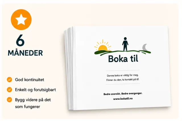 Boka til 6 mnd.  - 6 hefter