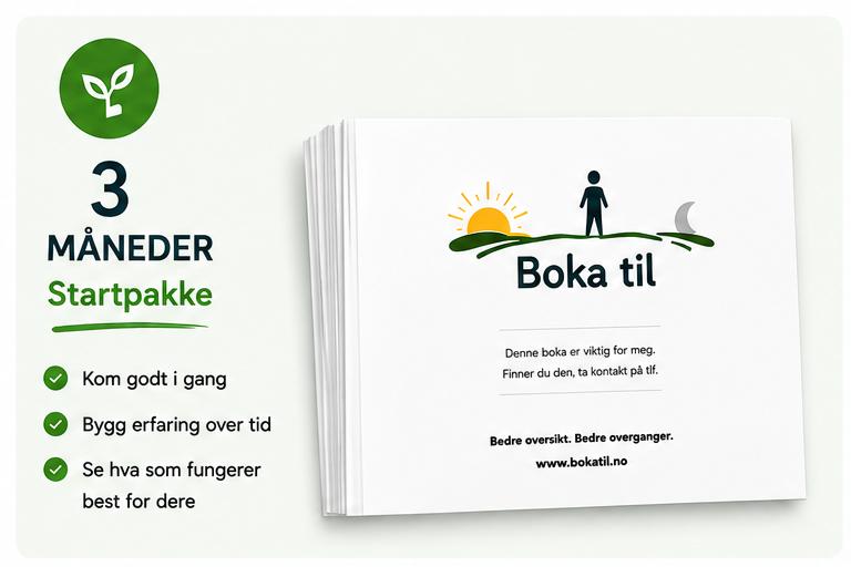 Boka til 3 mnd. - 3 hefter