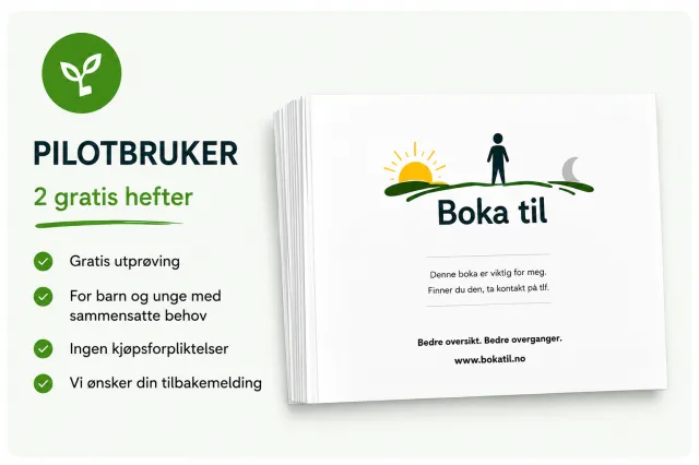Bli pilotkunde hos Boka til - 2 hefter